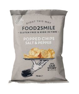 Food2Smile Popped Chips Salt & Pepper