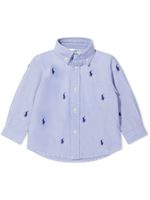 Ralph Lauren Kids chemise à logo Polo Pony brodé - Bleu - thumbnail