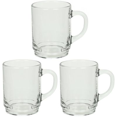 Luminarc Theeglazen Wales - 18x - transparant glas - 6.5 x 8 cm - 250 ml