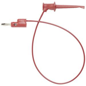 Pomona Electronics 3782-24-2 Meetsnoer Banaanstekker 4 mm Krokodilklem 0.60 m Rood 1 stuk(s)