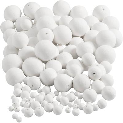 Creativ Company Ballen, d 12+15+20+30+40+50 mm, wit, 240 stuk/ 1 doos