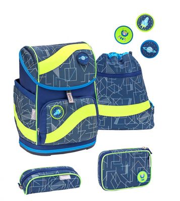 Belmil rugzakset Invasion junior 20 liter polyester blauw 4 delig Belmil rugzakset Invasion junior 20 liter polyester blauw 4 delig