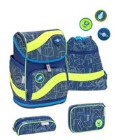 Belmil rugzakset Invasion junior 20 liter polyester blauw 4 delig - thumbnail
