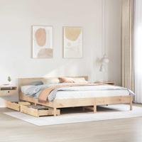 Bedframe zonder matras massief grenenhout 180x200 cm