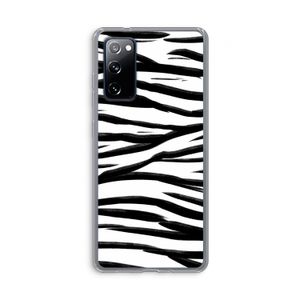 Zebra pattern: Samsung Galaxy S20 FE / S20 FE 5G Transparant Hoesje