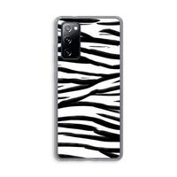 Zebra pattern: Samsung Galaxy S20 FE / S20 FE 5G Transparant Hoesje