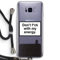 My energy: Samsung Galaxy S8 Plus Transparant Hoesje met koord