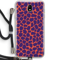 Purple Giraffe: Samsung Galaxy J7 (2017) Transparant Hoesje met koord