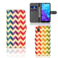 Huawei Y5 (2019) | Telefoon Hoesje | Zigzag Multi Color