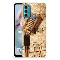 Motorola Moto G60 | Siliconen hoesje | met foto Bladmuziek