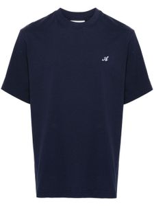 Axel Arigato t-shirt en coton à logo brodé - Bleu