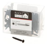Blackline Spaanplaatschroef Hcp Zwart Pk Torx TX20 +Snijpunt 4.0X40 | 100 stuks - 6904.20.14040
