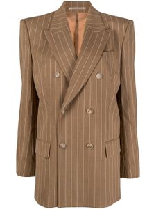 Filippa K blazer croisé à rayures - Marron