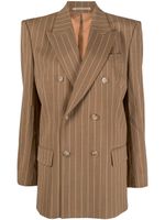 Filippa K blazer croisé à rayures - Marron