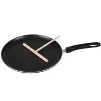 Pannenkoekenpan - alle warmtebronnen geschikt - zwart - dia 26 cm