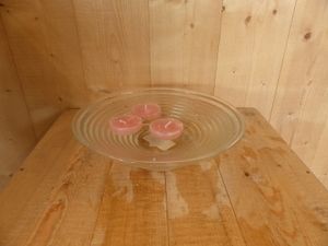 Drijfkaarsen 3 stuks Cadeau set roze in glazen ronde lage schaal - Warentuin Mix