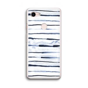 Ink Stripes: Google Pixel 3 Transparant Hoesje
