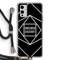 Negenduust geometrisch: OnePlus 9 Transparant Hoesje met koord