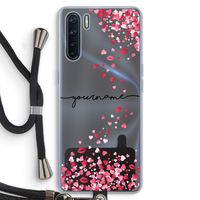 Hartjes en kusjes: Oppo A91 Transparant Hoesje met koord