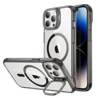 iPhone 13 Pro Max Classic Hybrid Case with Stash Stand (HaloLock) - Clear Black