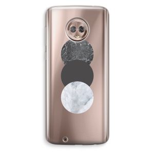 Marmeren cirkels: Motorola Moto G6 Transparant Hoesje