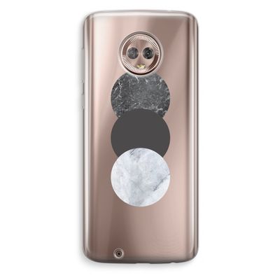 Marmeren cirkels: Motorola Moto G6 Transparant Hoesje