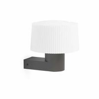 Wandlamp Muffin donkergrijs met witte kap 74432-74429 Spaans Design Faro