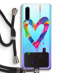 Melts My Heart: Huawei P30 Transparant Hoesje met koord