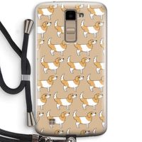 Doggy: LG K10 (2016) Transparant Hoesje met koord