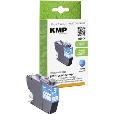 KMP Inktcartridge vervangt Brother LC-3219XLC Compatibel Cyaan B58CX 1538,4003