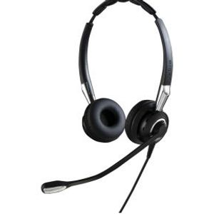 Jabra Biz 2400 II QD Duo NC Wideband Headset Hoofdband Zwart