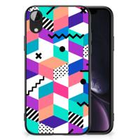 Apple iPhone XR Backcover Blokken Kleurrijk