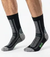 Boru Bamboo werk sokken met stevige zool - Zwarte Stevige bamboe sokken - Anti zweet