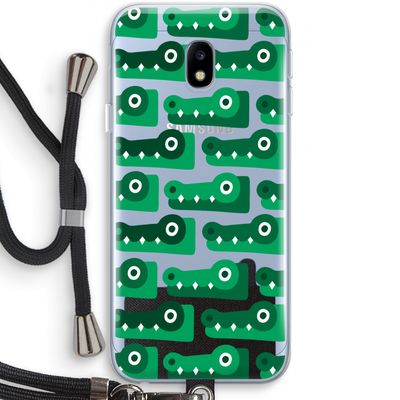 Crocs: Samsung Galaxy J3 (2017) Transparant Hoesje met koord