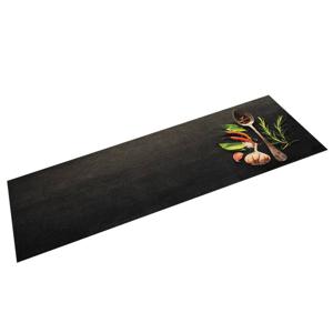 VidaXL Keukenmat wasbaar kruidenprint 45x150 cm fluweel