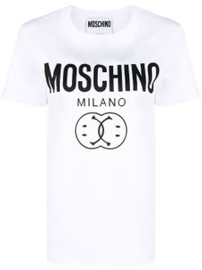 Moschino t-shirt à logo imprimé - Blanc