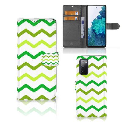 Samsung Galaxy S20 FE | Telefoon Hoesje | Zigzag Groen