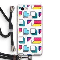 8-bit N°7: Pixel 3 Transparant Hoesje met koord