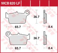 TRW Remblokken, en remschoenen voor de moto, MCB820 Allround organisch