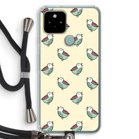 Vogeltjes: Pixel 5 Transparant Hoesje met koord