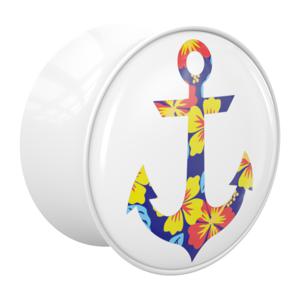 Double Flared Plug met Anchor Design Acryl Tunnels & Plugs