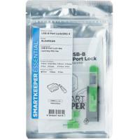 Smartkeeper BL04PKGY Poortblokker + sleutel USB Type-B Groen Kunststof 1 stuk(s) - thumbnail