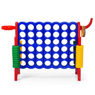Reuze 4-In-a Rij Jumbo 4-tot-Score Reuze Spelset voor Kinderen & Volwassenen Binnen Buiten Familie Verbind Spel (Rood)
