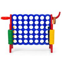 Reuze 4-In-a Rij Jumbo 4-tot-Score Reuze Spelset voor Kinderen & Volwassenen Binnen Buiten Familie Verbind Spel (Rood)