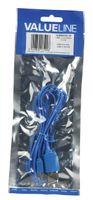 Valueline 1m, USB 2.0 A - Micro B USB-kabel USB A Micro-USB B Blauw - thumbnail