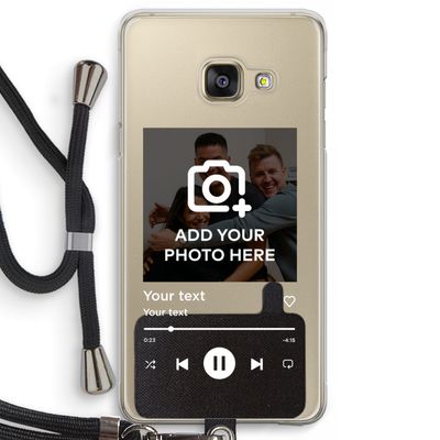 Music Player: Samsung Galaxy A3 (2016) Transparant Hoesje met koord
