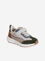Kindersneakers met veters en klittenband, kleutercollectie veel beige