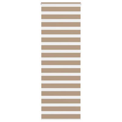 Zebra Blind 75x230 cm stofbreedte 70,9 cm polyester zandbruin