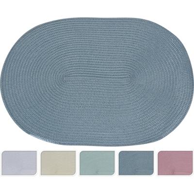 Diversen Placemat ovaal 44x29 cm 5 verschillende kleuren