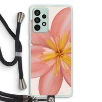Pink Ellila Flower: Samsung Galaxy A52s 5G Transparant Hoesje met koord